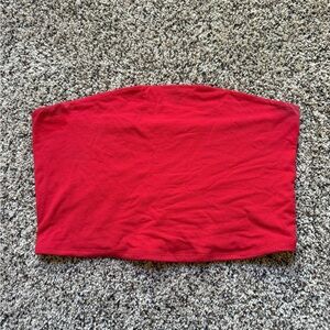 Garage Red Tube Top